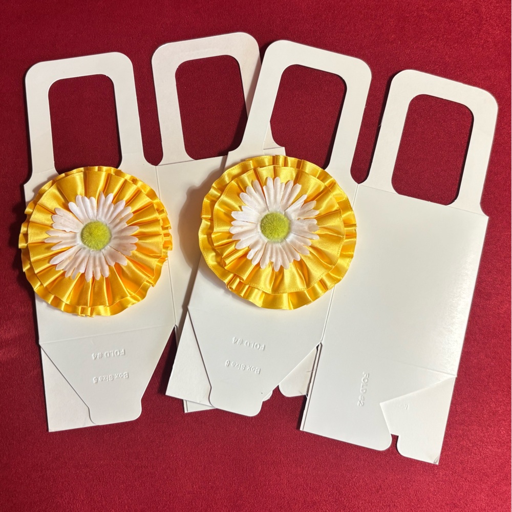 Handcrafted Yellow and White Daisy Gift Basket (2)